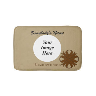 Brown Clover Ribbon Tmpl van Kenneth Yoncich Badmat