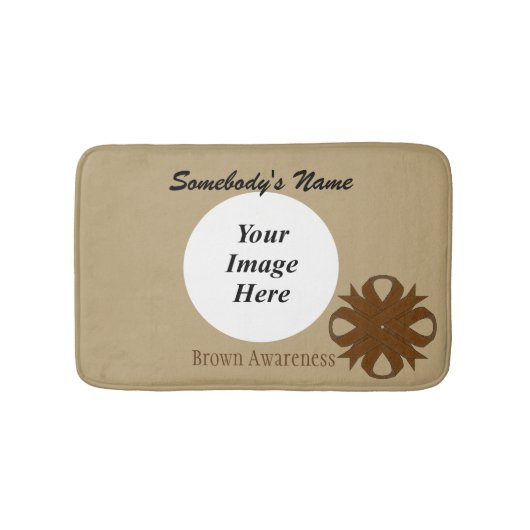 Brown Clover Ribbon Tmpl van Kenneth Yoncich Badmat (Voorkant)