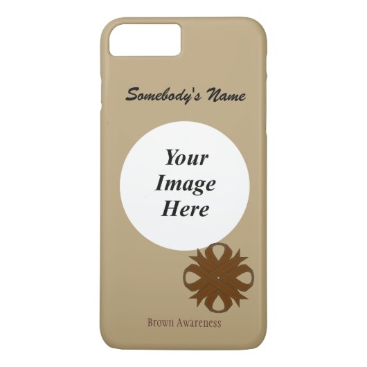 Brown Clover Ribbon Tmpl van Kenneth Yoncich Case-Mate iPhone Case (Achterkant)
