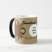 Brown Clover Ribbon Tmpl van Kenneth Yoncich Magische Mok (Voorkant links)