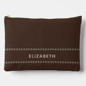 Brown Clutch Bag, Classic Rustic Style, for her Etui (Voorkant)