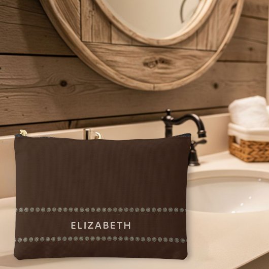 Brown Clutch Bag, Classic Rustic Style, for her Etui