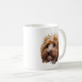 Brown Cockapoo Coffee Mug Koffiemok (Voorkant rechts)