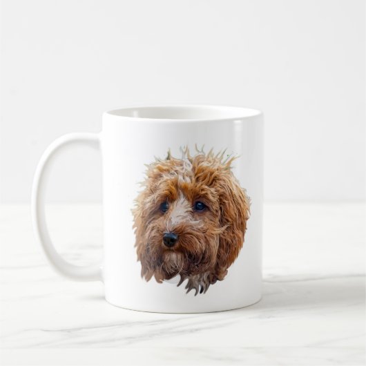 Brown Cockapoo Coffee Mug Koffiemok (Links)