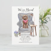 Brown Cockapoo Dog | Verplaatsingsaankondiging Aankondiging (Staand voorkant)