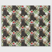 Brown Cocker Spaniel Fun Hondenliefhebber Kerstmis Cadeaupapier (Vlak)
