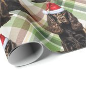 Brown Cocker Spaniel Fun Hondenliefhebber Kerstmis Cadeaupapier (Rol Hoek)