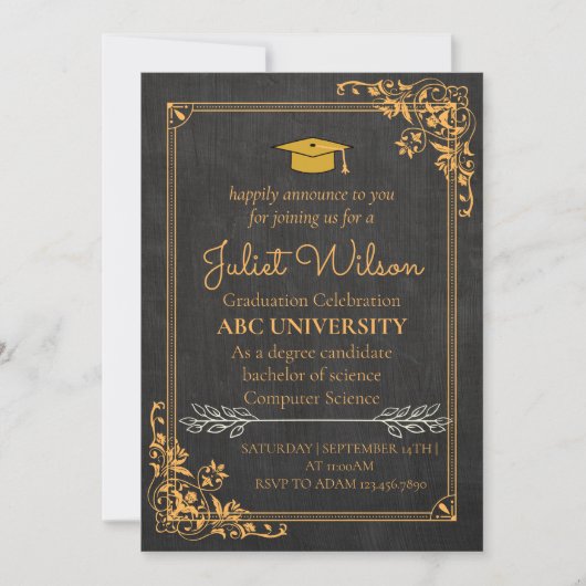 Brown College University afstuderen start Kaart (Voorkant)