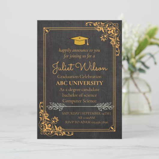 Brown College University afstuderen start Kaart (Staand voorkant)