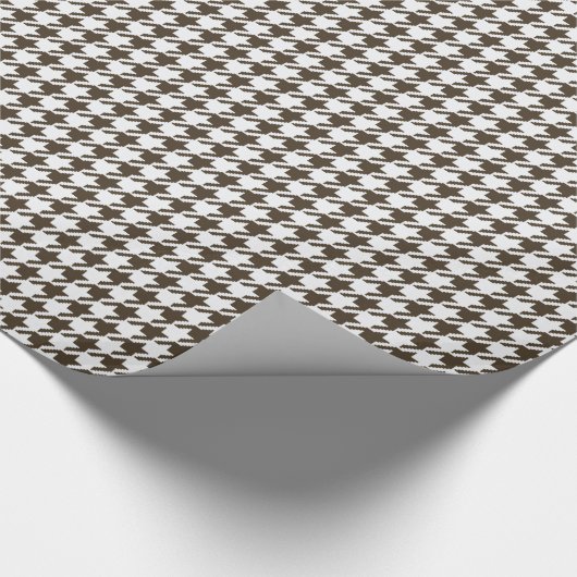 Brown Combination Houndstooth van Shirley Taylor Cadeaupapier (Hoek)