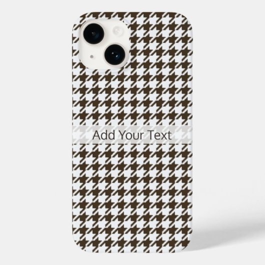Brown Combination Houndstooth van Shirley Taylor Case-Mate iPhone Case (Achterkant)
