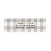 Brown Combination Houndstooth van Shirley Taylor Etiket (Voorkant)