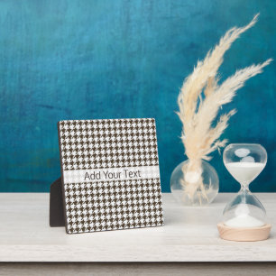 Brown Combination Houndstooth van Shirley Taylor Fotoplaat