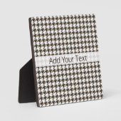 Brown Combination Houndstooth van Shirley Taylor Fotoplaat (Voorkant)