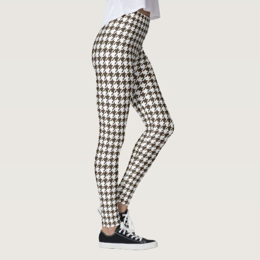 Brown Combination Houndstooth van Shirley Taylor Leggings (Rechts)