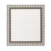 Brown Combination Houndstooth van Shirley Taylor Notitieblok (Voorkant)