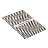Brown Combination Houndstooth van Shirley Taylor Notitieboek (Rechterzijde)