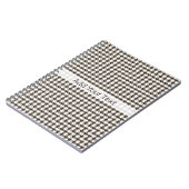 Brown Combination Houndstooth van Shirley Taylor Notitieboek (Linkerzijde)
