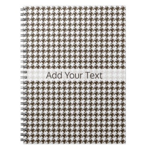Brown Combination Houndstooth van Shirley Taylor Notitieboek