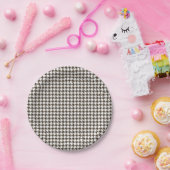 Brown Combination Houndstooth van Shirley Taylor Papieren Bordje (Feest)