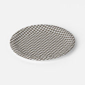 Brown Combination Houndstooth van Shirley Taylor Papieren Bordje (Gekanteld)