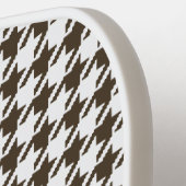 Brown Combination Houndstooth van Shirley Taylor Pickleball Paddle (Links Detail)