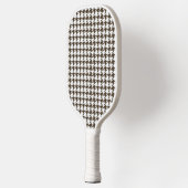 Brown Combination Houndstooth van Shirley Taylor Pickleball Paddle (Links)