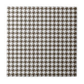 Brown Combination Houndstooth van Shirley Taylor Tegeltje (Voorkant)