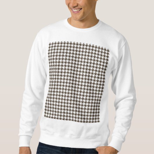 Brown Combination Houndstooth van Shirley Taylor Trui (Voorkant)