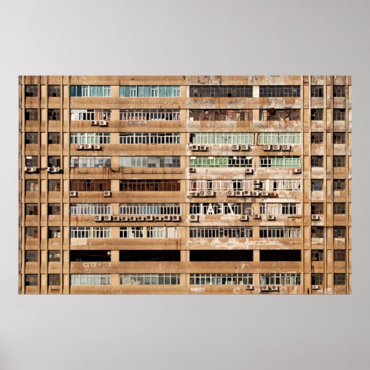 BROWN CONCRETE BOUW POSTER (Voorkant)