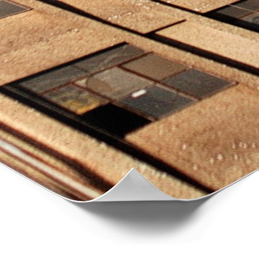 BROWN CONCRETE BOUW POSTER (Hoek)