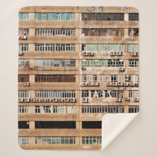 BROWN CONCRETE BOUW SHERPA DEKEN