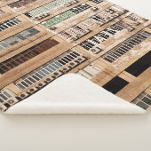 BROWN CONCRETE BOUW SHERPA DEKEN (3/4)