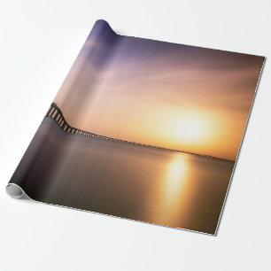 BROWN CONCRETE BRIDGE TIJDENS DAGEN CADEAUPAPIER