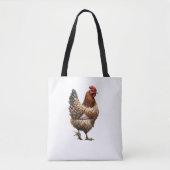 Brown Country Chicken Boerderij Barnyard Kitchen Tote Bag (Voorkant)