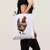 Brown Country Chicken Boerderij Barnyard Kitchen Tote Bag (Dichtbij)