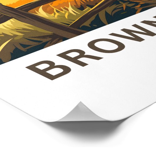 Brown County Indiana Reisprint Poster (Hoek)