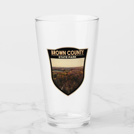 Brown County State Park Indiana Badge Glas (Voorkant)
