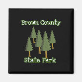 Brown County State Park Indiana Forest Woods Campi Magneet (Voorkant)