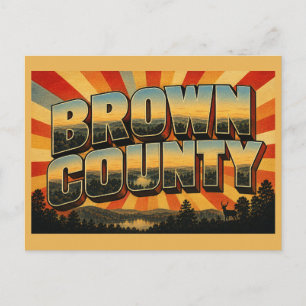 Brown County State Park Indiana Rollende Heuvels K Briefkaart