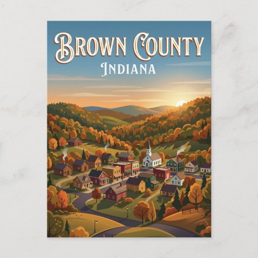 Brown County USA Briefkaart (Voorkant)
