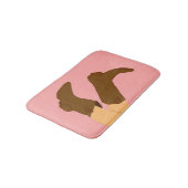 Brown Cowboy Boots Badmat (Gekanteld)