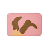 Brown Cowboy Boots Badmat (Voorkant)