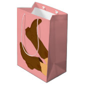 Brown Cowboy Boots Medium Cadeauzakje (Achterkant Gekanteld)