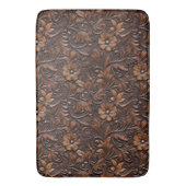 Brown Cowgirl Floral Badmat (Voorkant Verticaal)