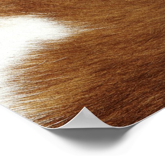 Brown Cowhide Print Poster (Hoek)