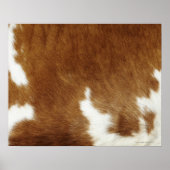 Brown Cowhide Print Poster (Voorkant)