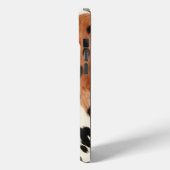 Brown Cream Animal Koeienhuid Case-Mate iPhone Case (Achterkant / Links)