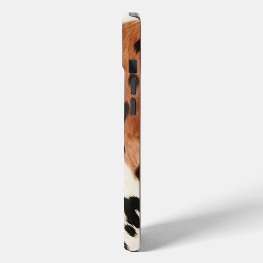 Brown Cream Animal Koeienhuid Case-Mate iPhone Case (Achterkant / Links)