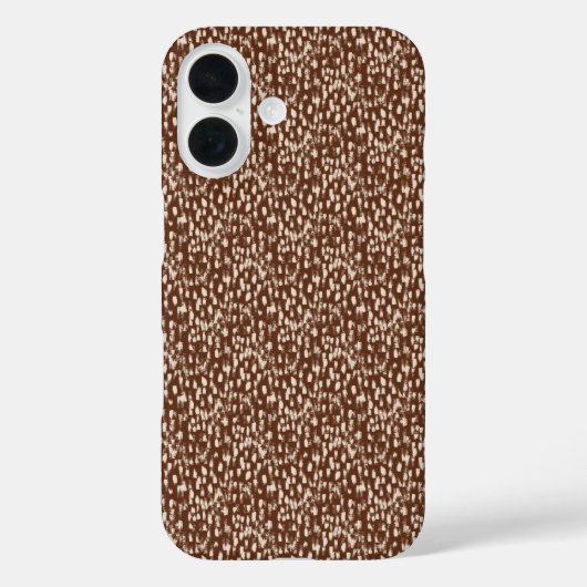Brown Cream Beige Abstract Pattern Case-Mate iPhone Case (Achterkant)